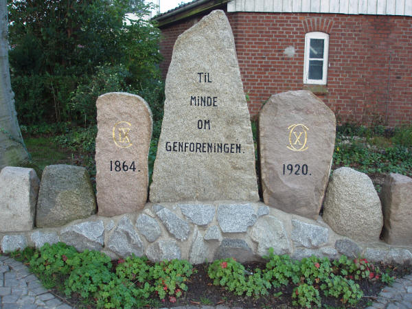 Genforeningssten i  Bredebro by, Brede sogn, Tønder kommune