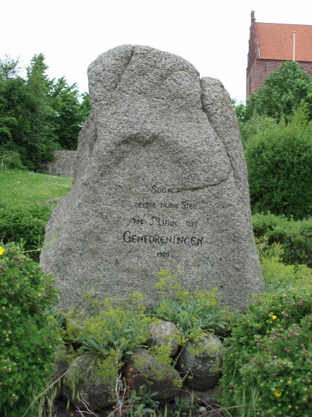 Genforeningssten i Højby by og sogn, Odsherred kommune
