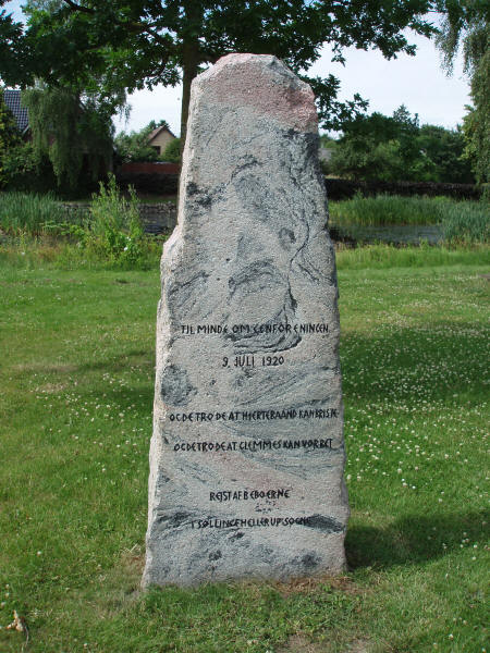 Genforeningsstenen i Søllinge, Fåborg Midtfyn kommune